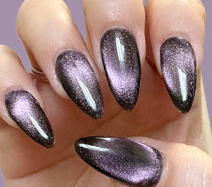 Dream galaxy nail polish design